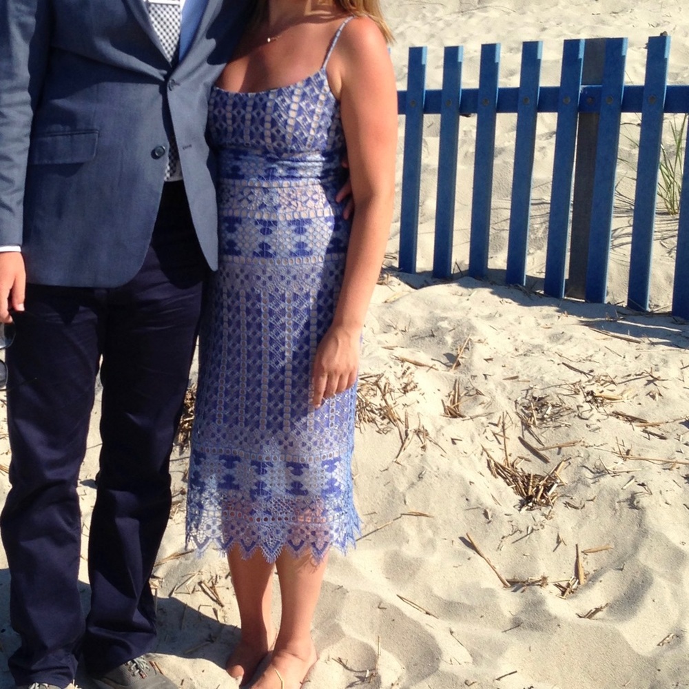 Blue Crochet BCBG Midi